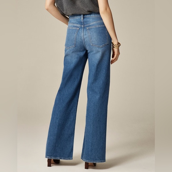 NWT J.Crew Petite Denim Trouser Jean in Charlotte Wash - Picture 2 of 10